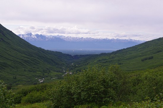 Looking back at the Wasilla Mat-Su valley from Independence Mine, Hatcher Pass, Alaska Looking back at the Wasilla Mat-Su valley from Hatcher Pass, Alaska