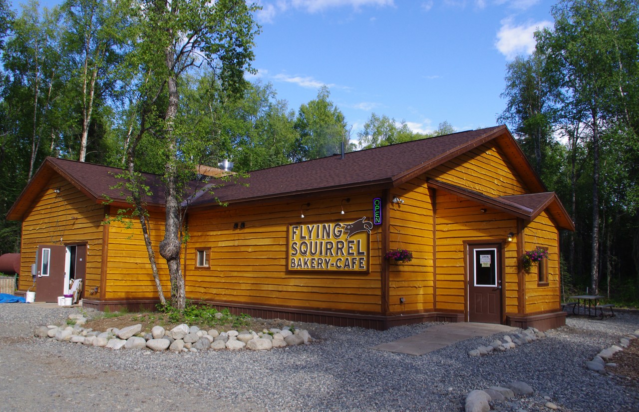 Favorite restaurant in Talkeetna, Alaska - Flying Squirrel Cafe