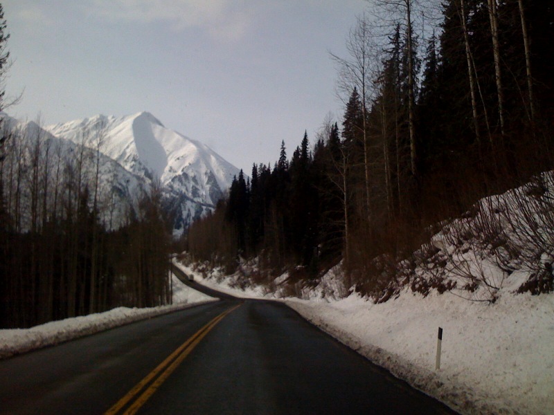 The road between Stewart and Dease Lake, British Columbia The road between Stewart and Dease Lake, British Columbia
