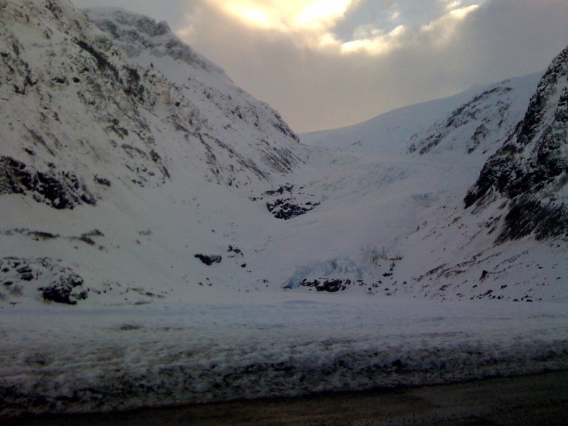 The glacier on the road into Stewart, British Columbia The glacier on the road into Stewart, British Columbia