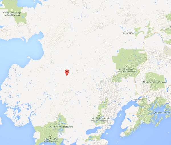 Iditarod, Alaska location