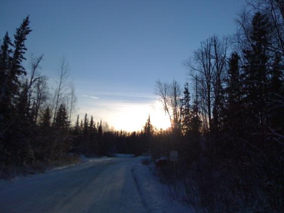 Alaska sunrise - Sun at 1:20pm, December 5, 2010