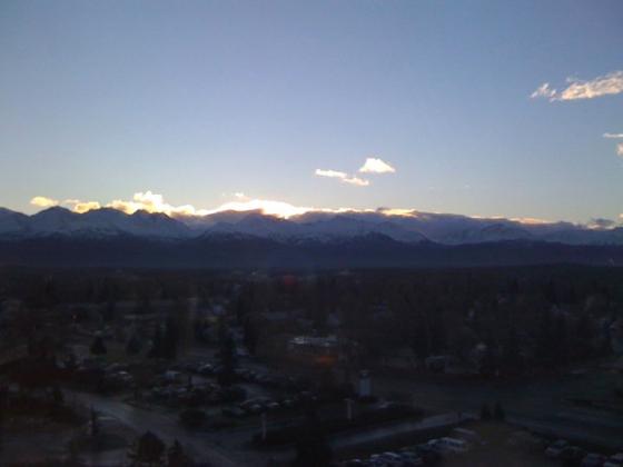 Anchorage, Alaska sunrise - October 27, 2010