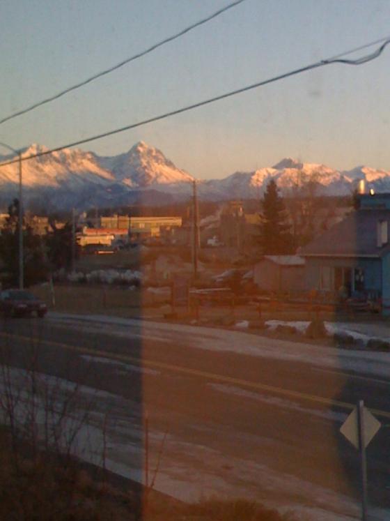 View of the mountains from the new apartment in Palmer, Alaska View of the mountains from the new apartment in Palmer, Alaska