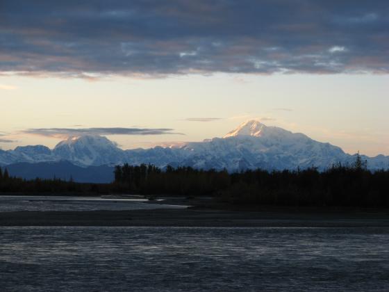 Denali from Talkeetna, fall evening