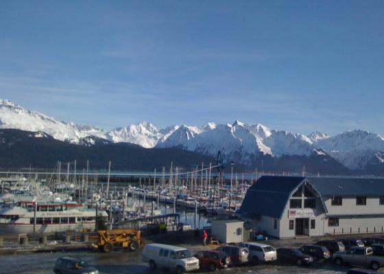 Seward, Alaska harbor (port) area, February, 2011