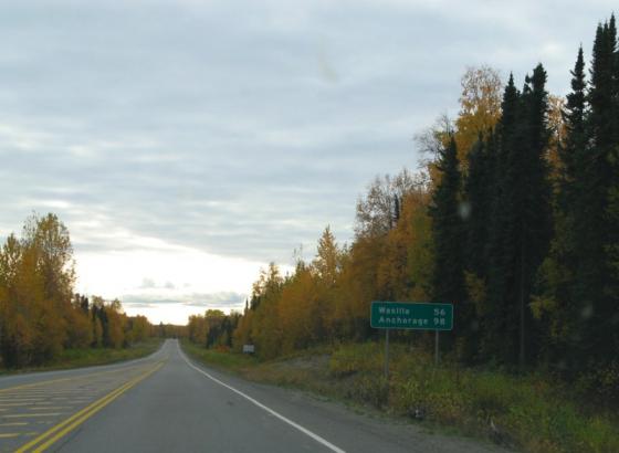 Distance from Talkeetna to Wasilla and Anchorage