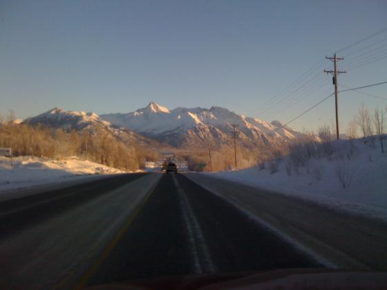 Palmer-Wasilla Highway, December, 2010