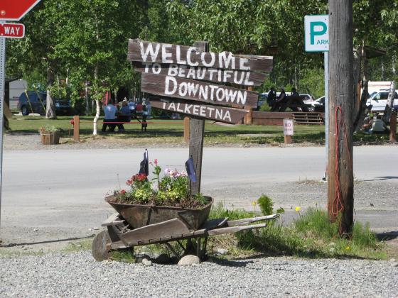 Talkeetna Welcome sign