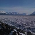 Ice in Turnagain Arm, Seward Highway, Alaska
