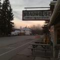 Talkeetna Roadhouse - Moon rising over the Fairview Inn