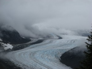 hyder-alaska-glacier-2 Zoomed-in view of a glacier in Hyder, Alaska